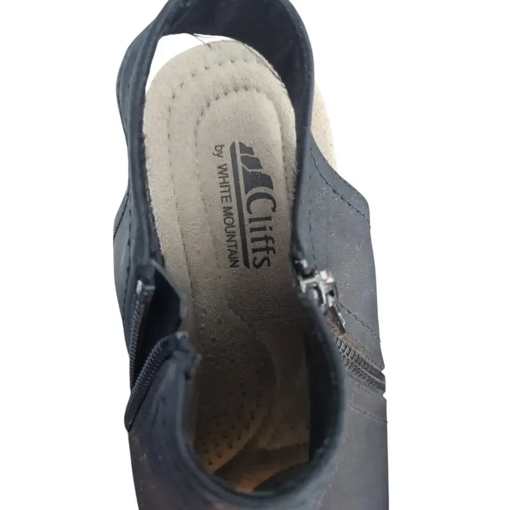 Cliffs by White Mountain Farrell Comfort Wedge Sandals – Women’s 9.5M Minimalist